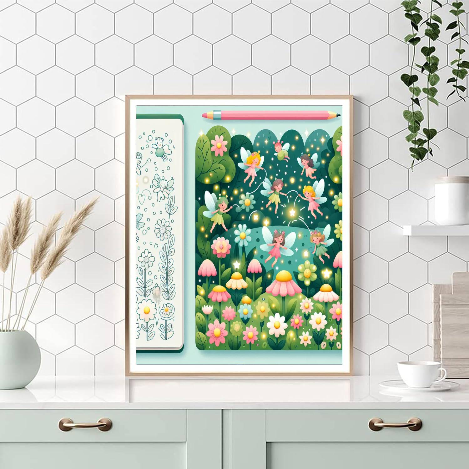 Magical Fairy Hideaway Painting Number Kit