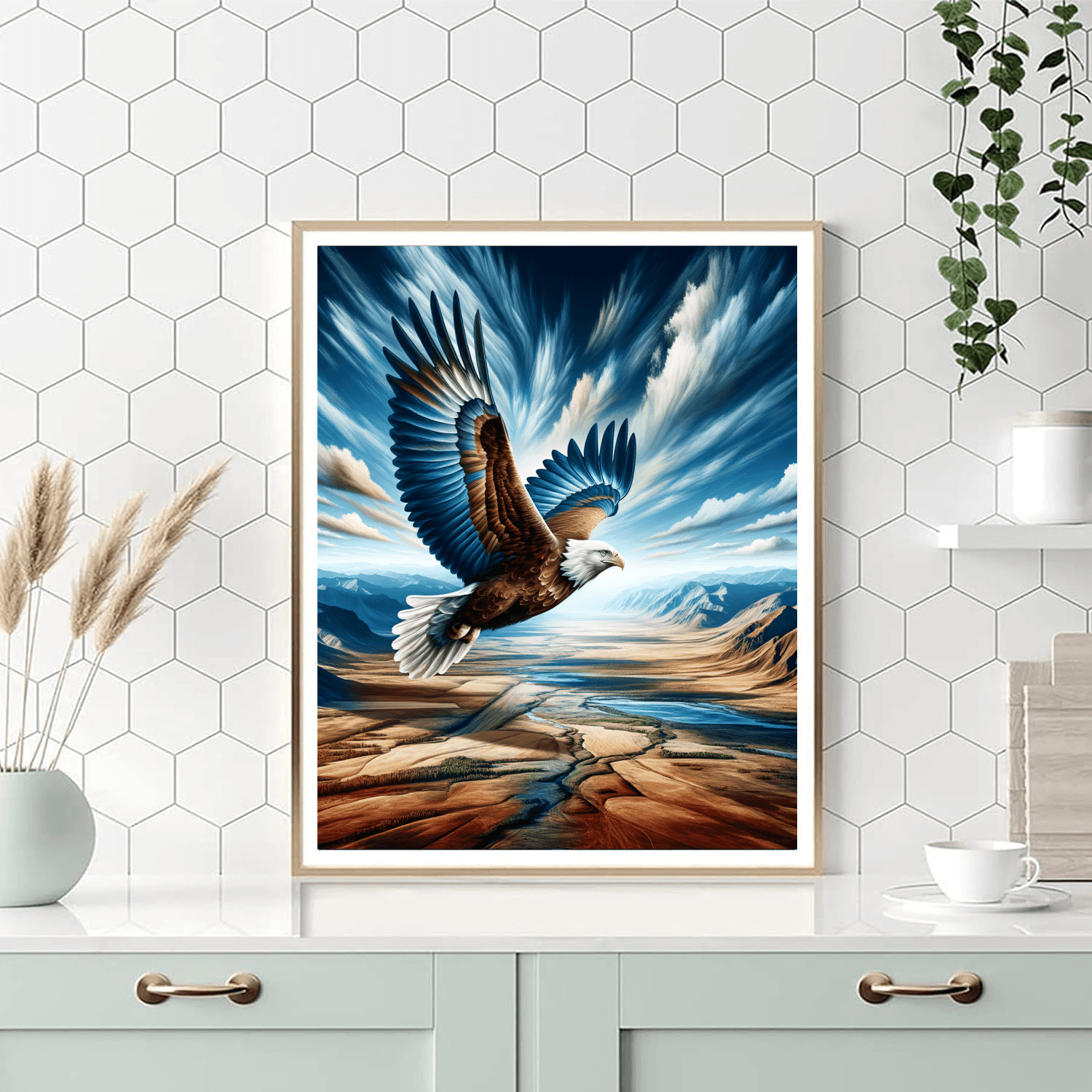 Eagle's Ascent DIY Paint By Numbers