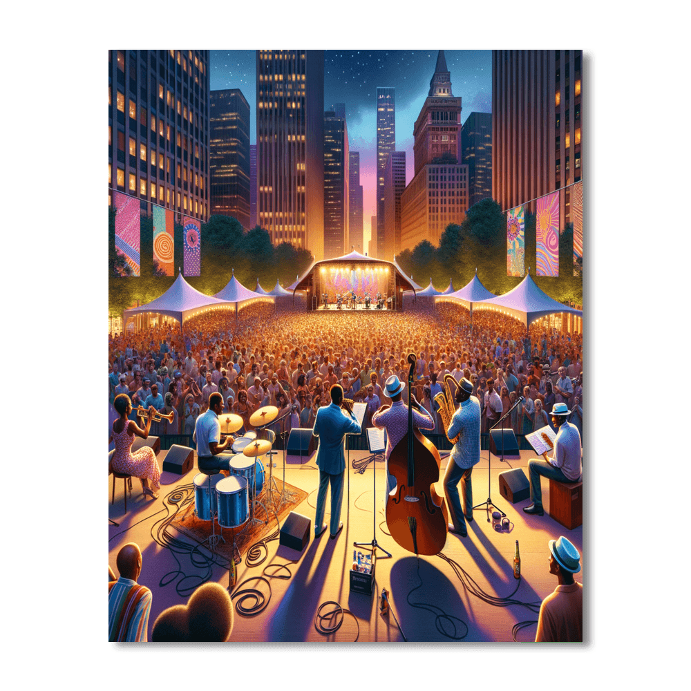 Montreal Jazz Festival - Montreal, Canada Numbered Painting Kits