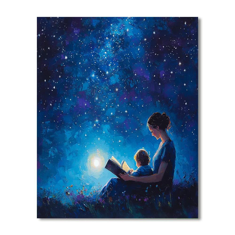 Starry Night Storytime Number Painting