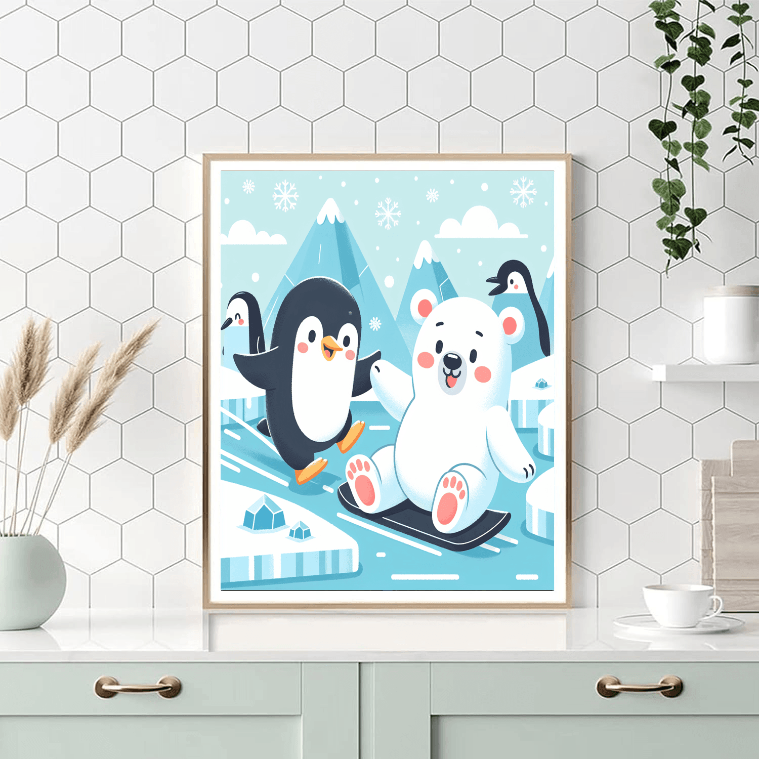 Frosty Fun Frolic DIY Paint By Numbers