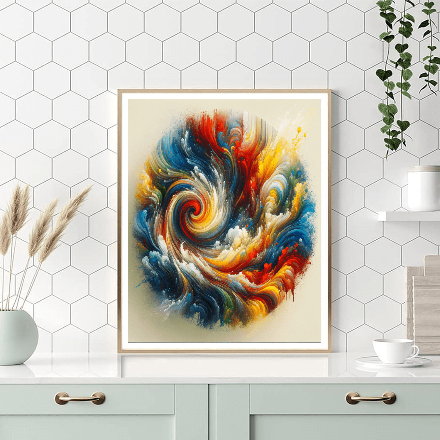 Radiant Color Burst Painting By Numbers Kit