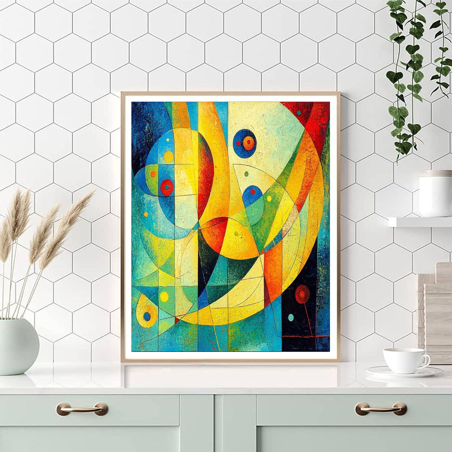 Paul Klee Inspired Abstract Melody  Painting By Numbers Kit