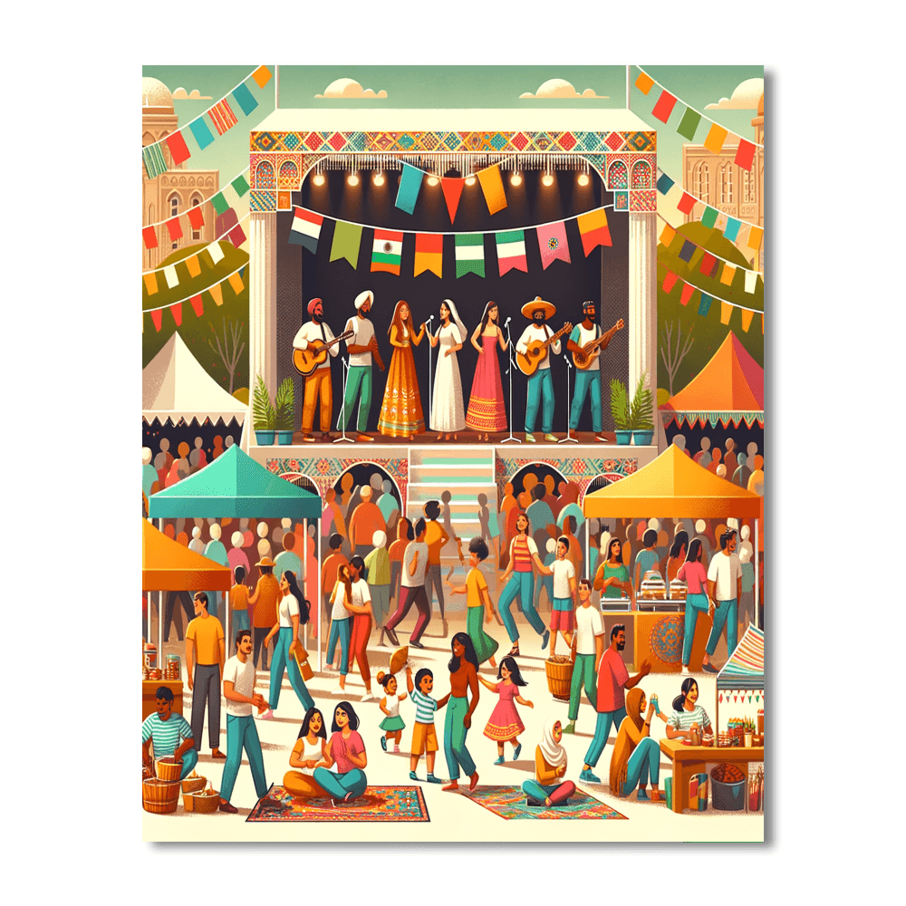 Folkfest - Canada DIY Paint By Numbers