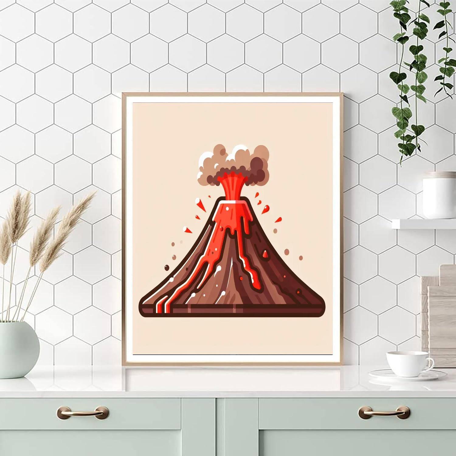 Volcano Valley Voyage Paint By Color