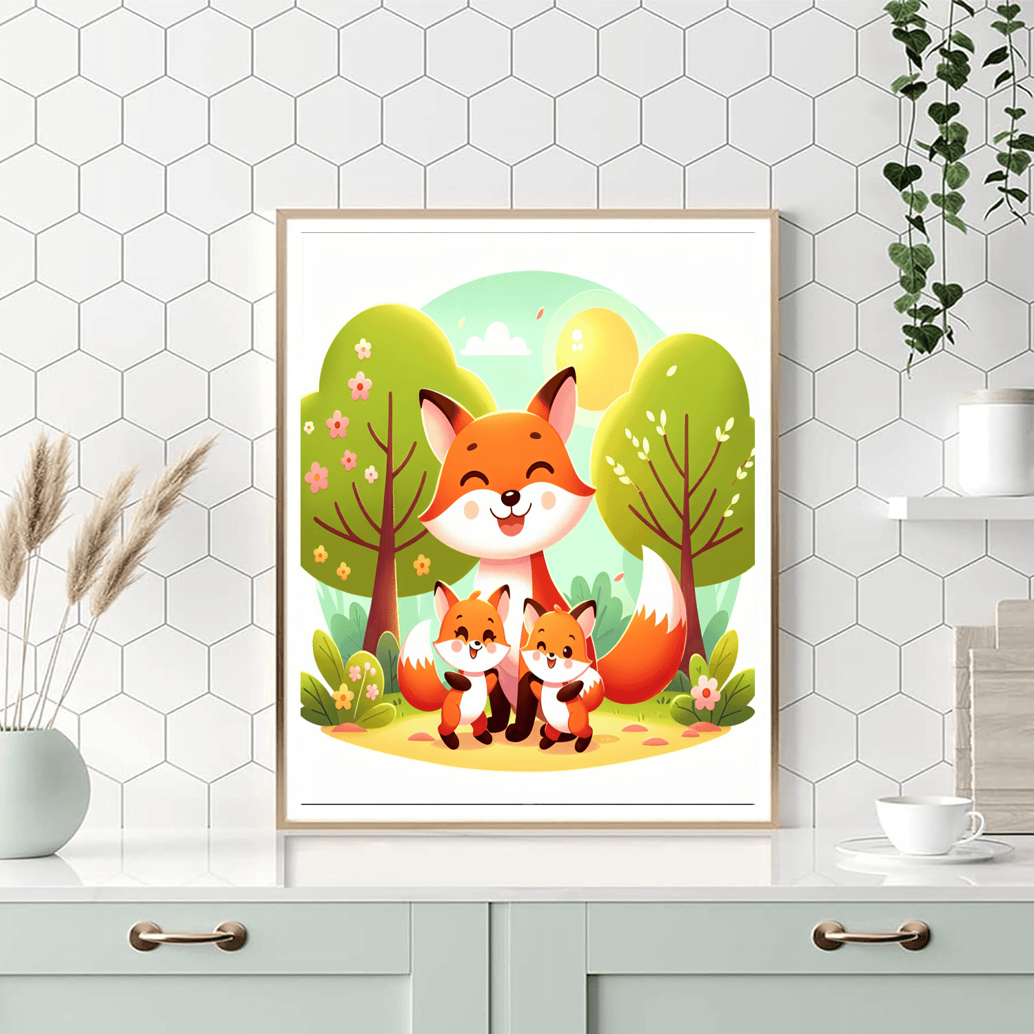 Friendly Fox Family Paint By Number