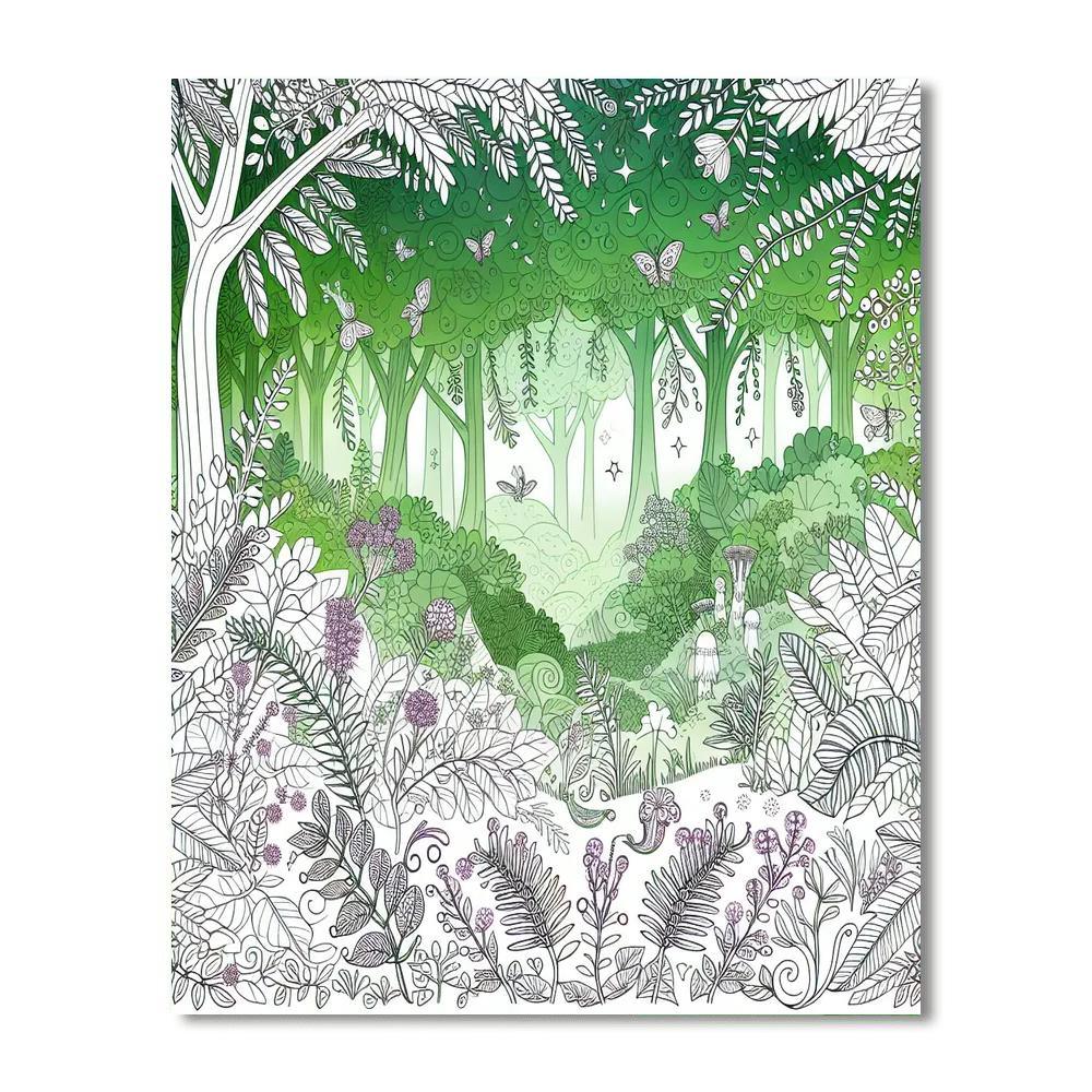 Fairy Tale Forest Adventure Paint By Color