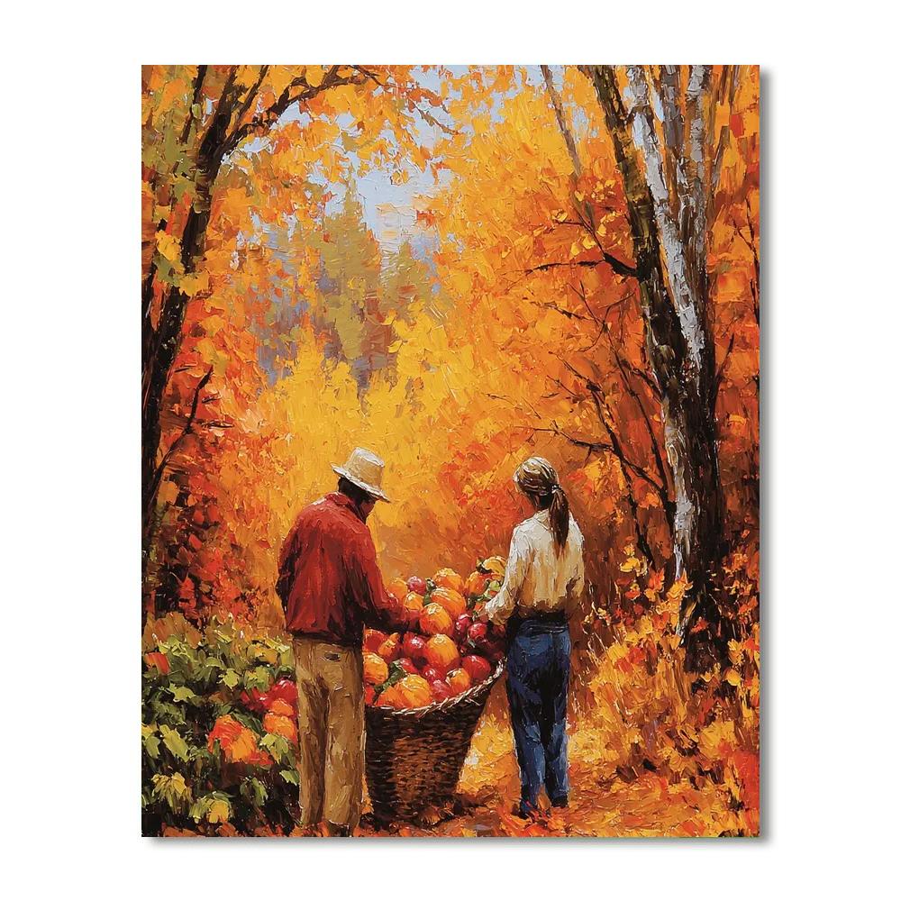 Harvest Season's Embrace DIY Paint By Numbers