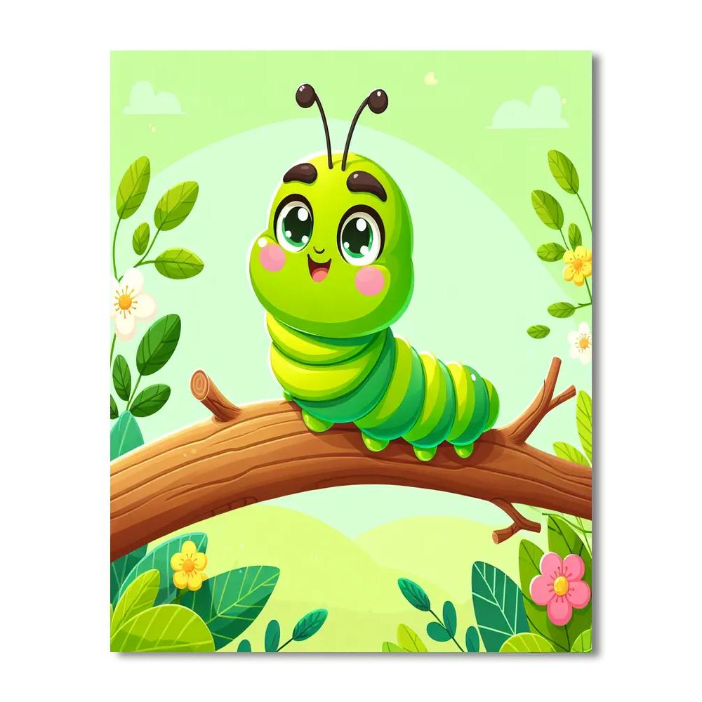 Inquisitive Caterpillar Numbered Painting Kits