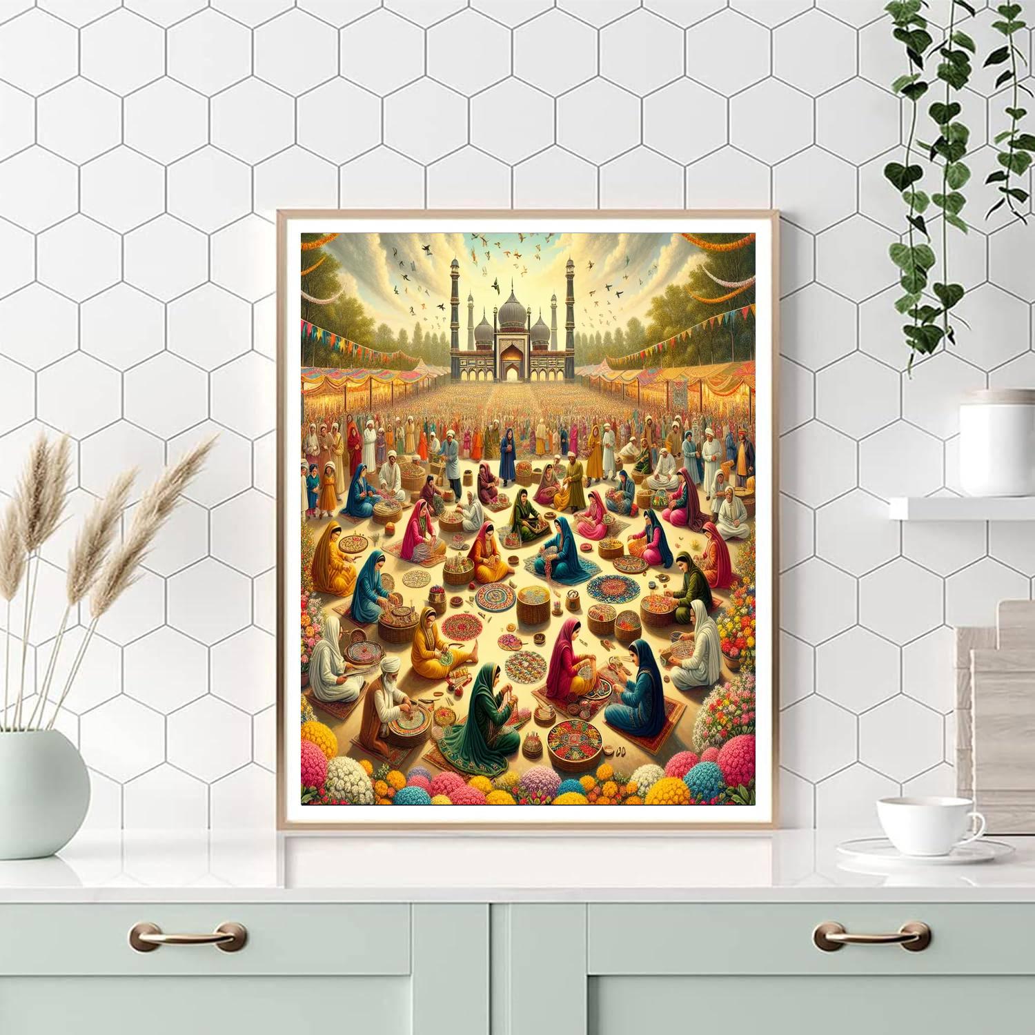 Tulle Festival Number Painting