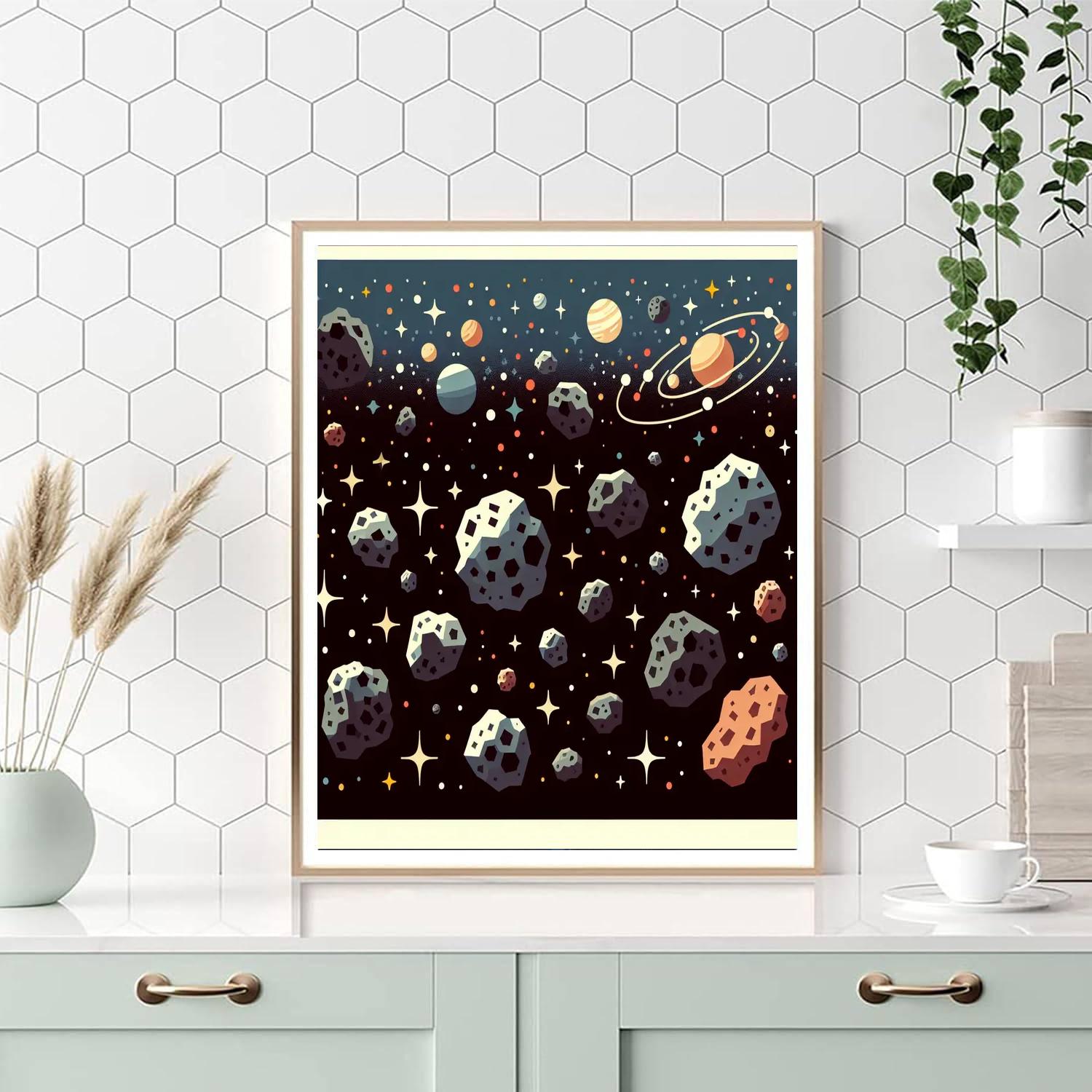 Astounding Asteroids Numbered Painting Kits