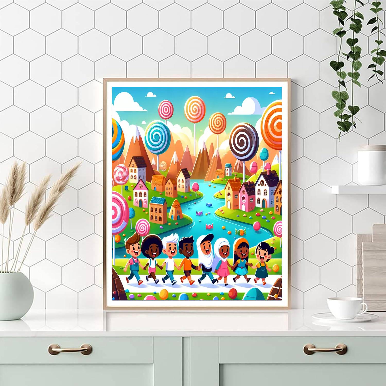 A Day In Candyland DIY Paint By Numbers