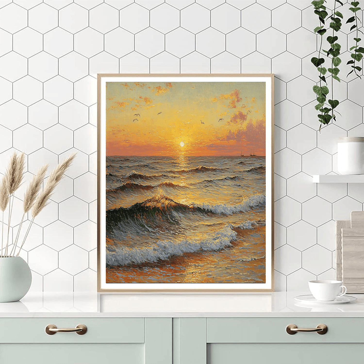 J.M.W. Turner Inspired Tranquil Seascapes  Paint By Numbers
