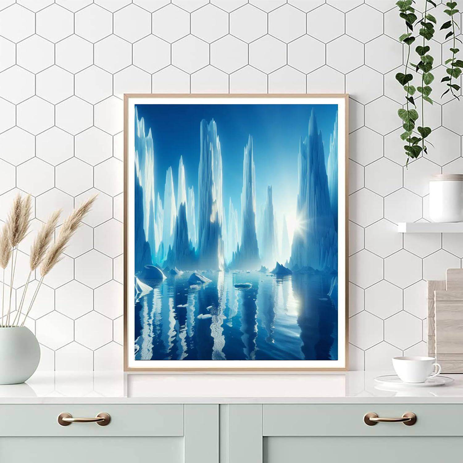 Majestic Iceberg Wonderland Paint By Numbers Kits