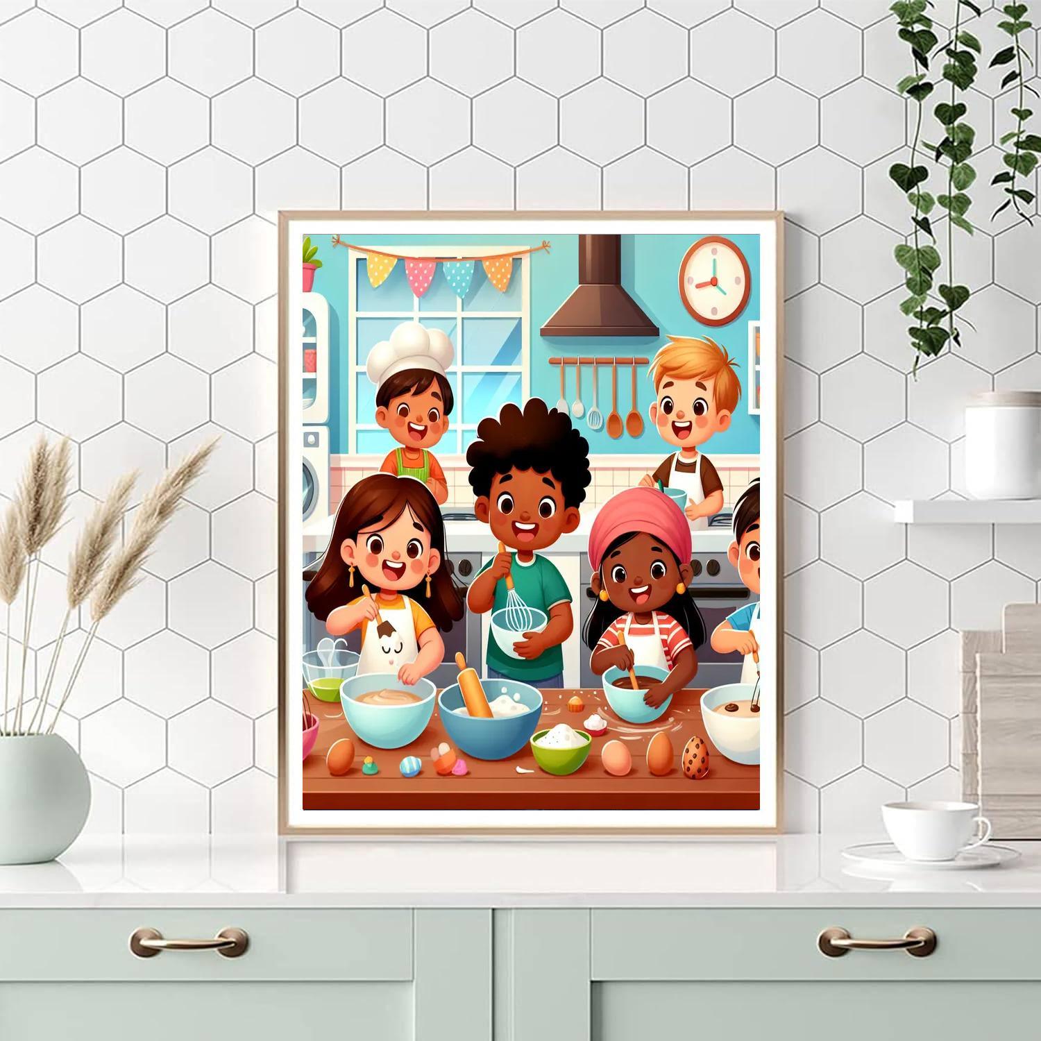 Happy Cooking Adventure Numbered Painting Kits