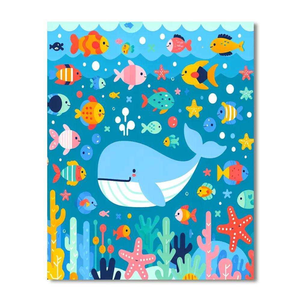 Ocean Life Extravaganza Painting By Numbers Kit