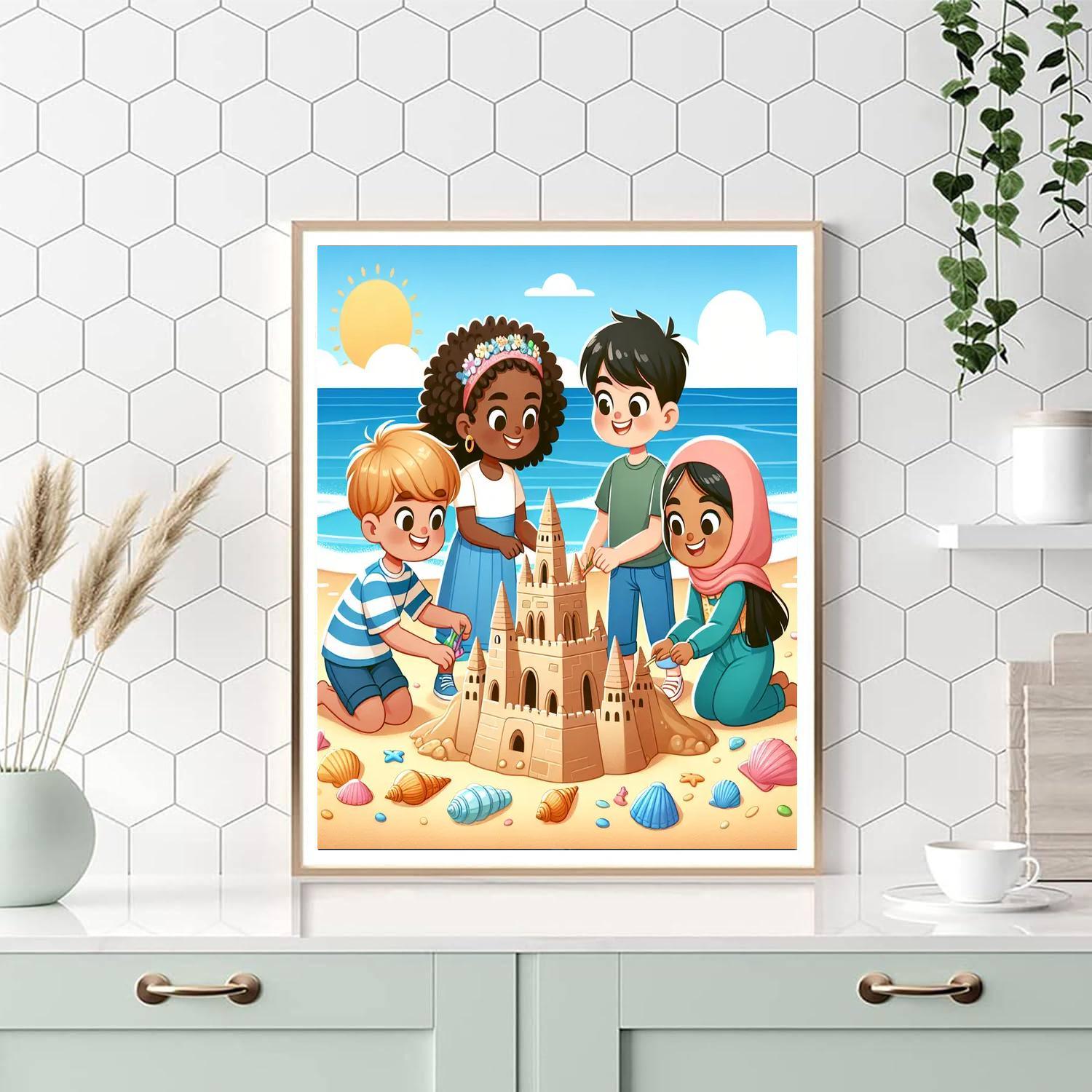 Seaside Sandcastle Kingdom Paint By Number