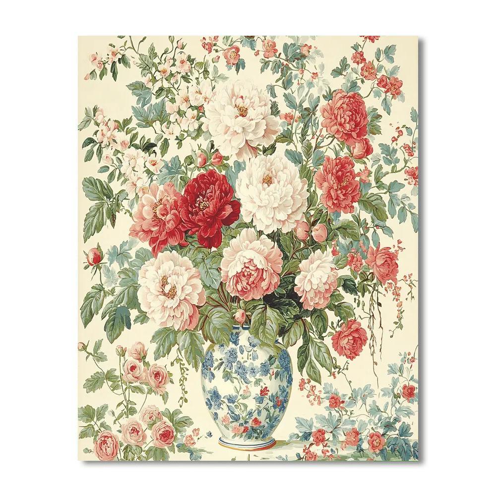 Pierre-Joseph Redouté Inspired Botanical Whimsy  Paint By Numbers Kits