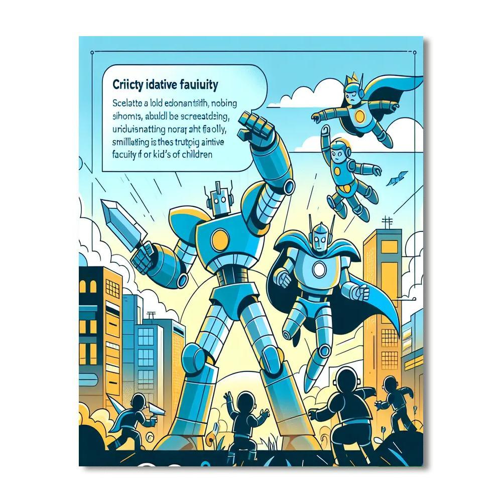 Robot Heroes Battle Numbered Painting Kits