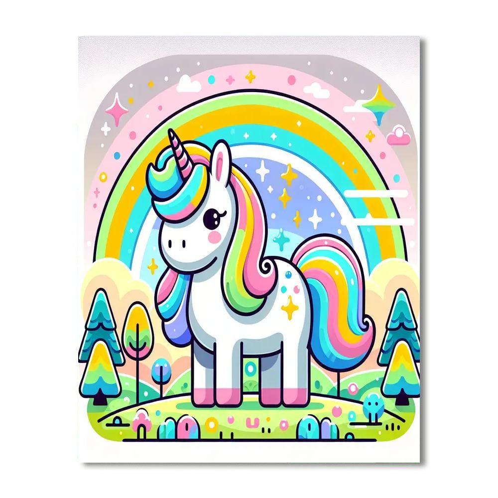 Gentle Unicorn Paint By Numbers Kits