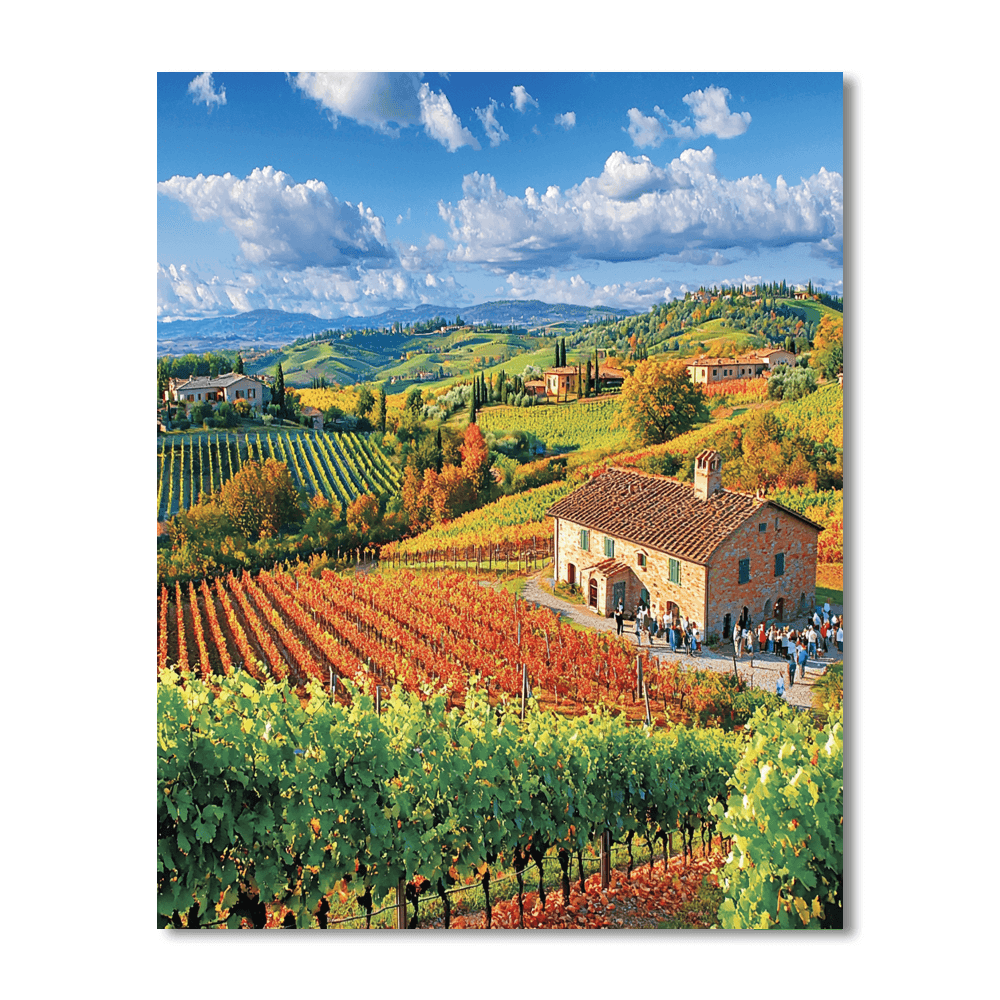 Tuscany Vineyards DIY Paint By Numbers