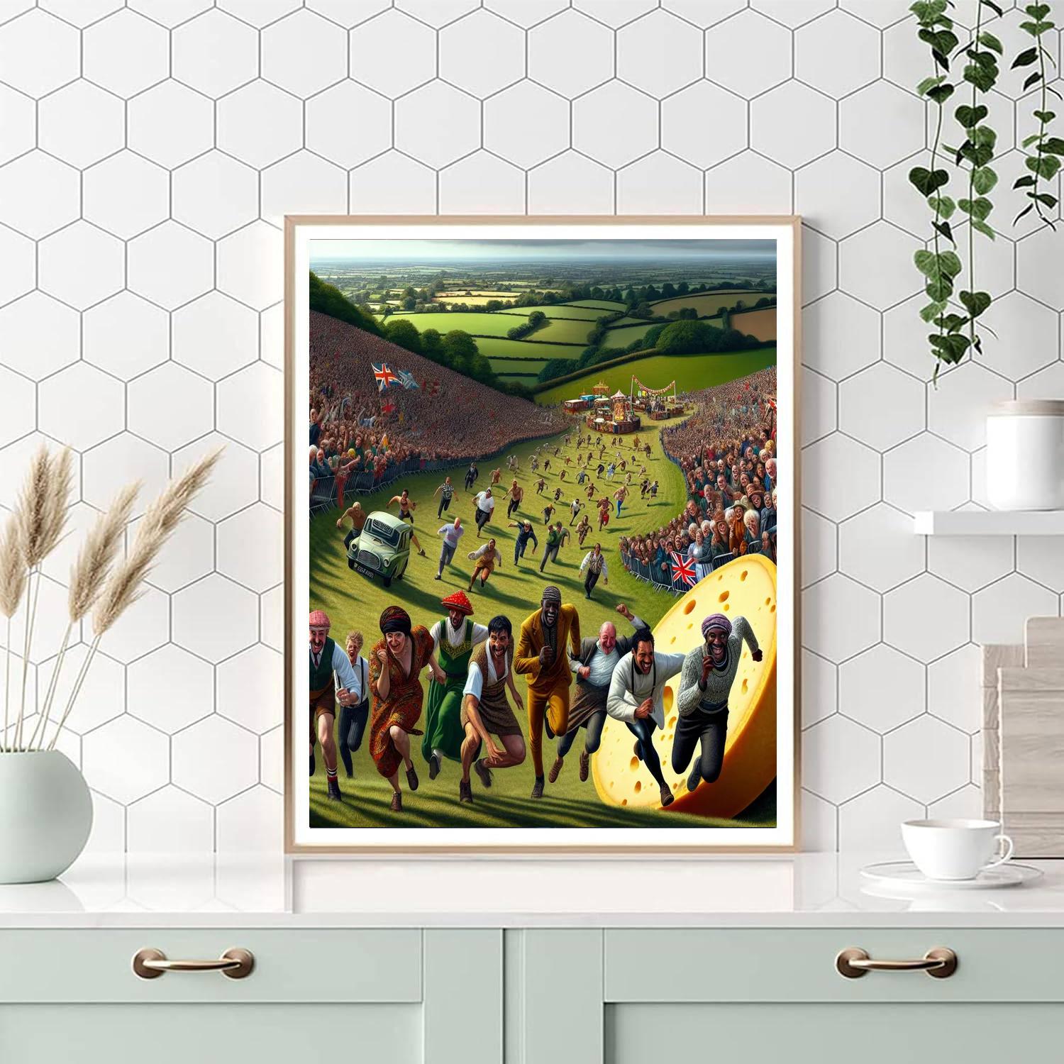 Cheese Rolling Festival - Cooper's Hill Paint By Numbers