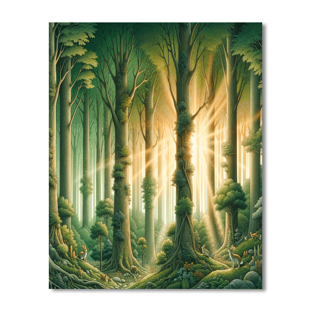 Mystical Woods Adventure Paint By Color