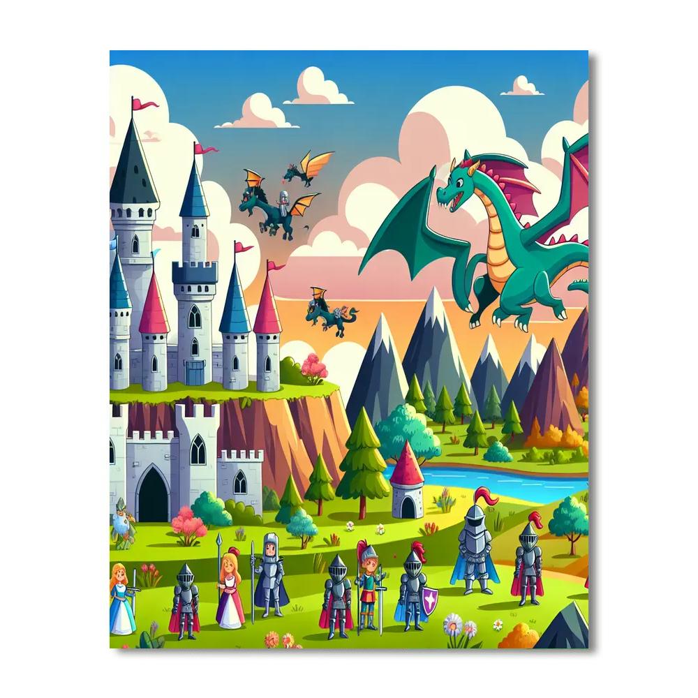 Fairytale Kingdom Adventures Painting Number Kit