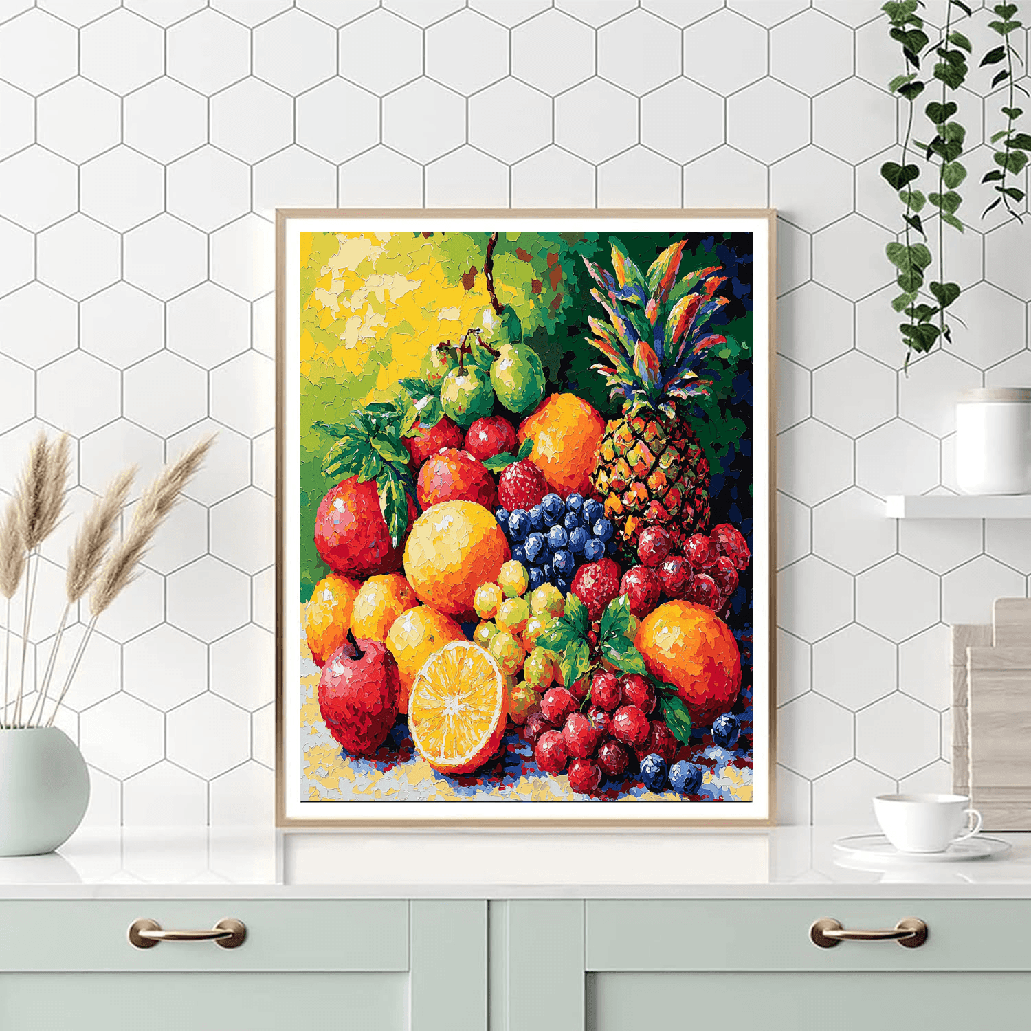 Paul Cézanne Inspired Vibrant Fruits Of Nature  Paint By Numbers Kits