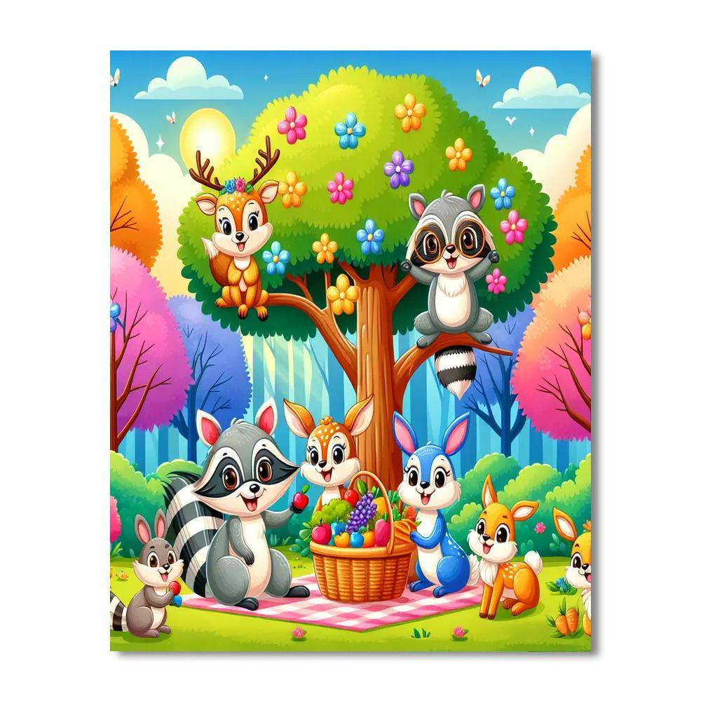 Charming Forest Creatures Paint By Number