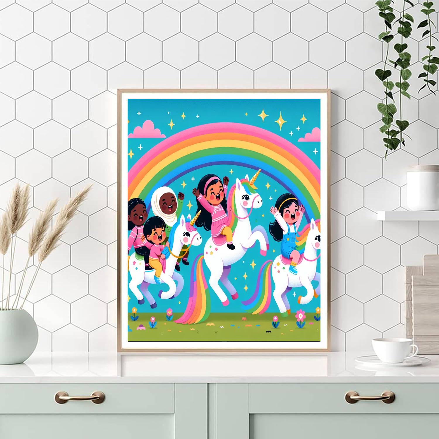 Magic Unicorn Adventures Painting Number Kit