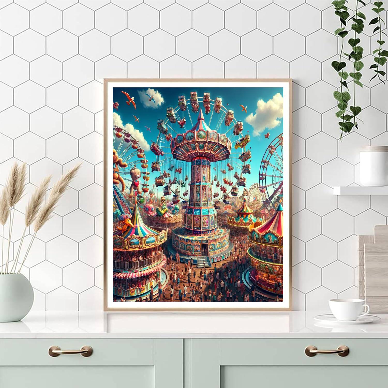 Joyful Spring Carnival DIY Paint By Numbers