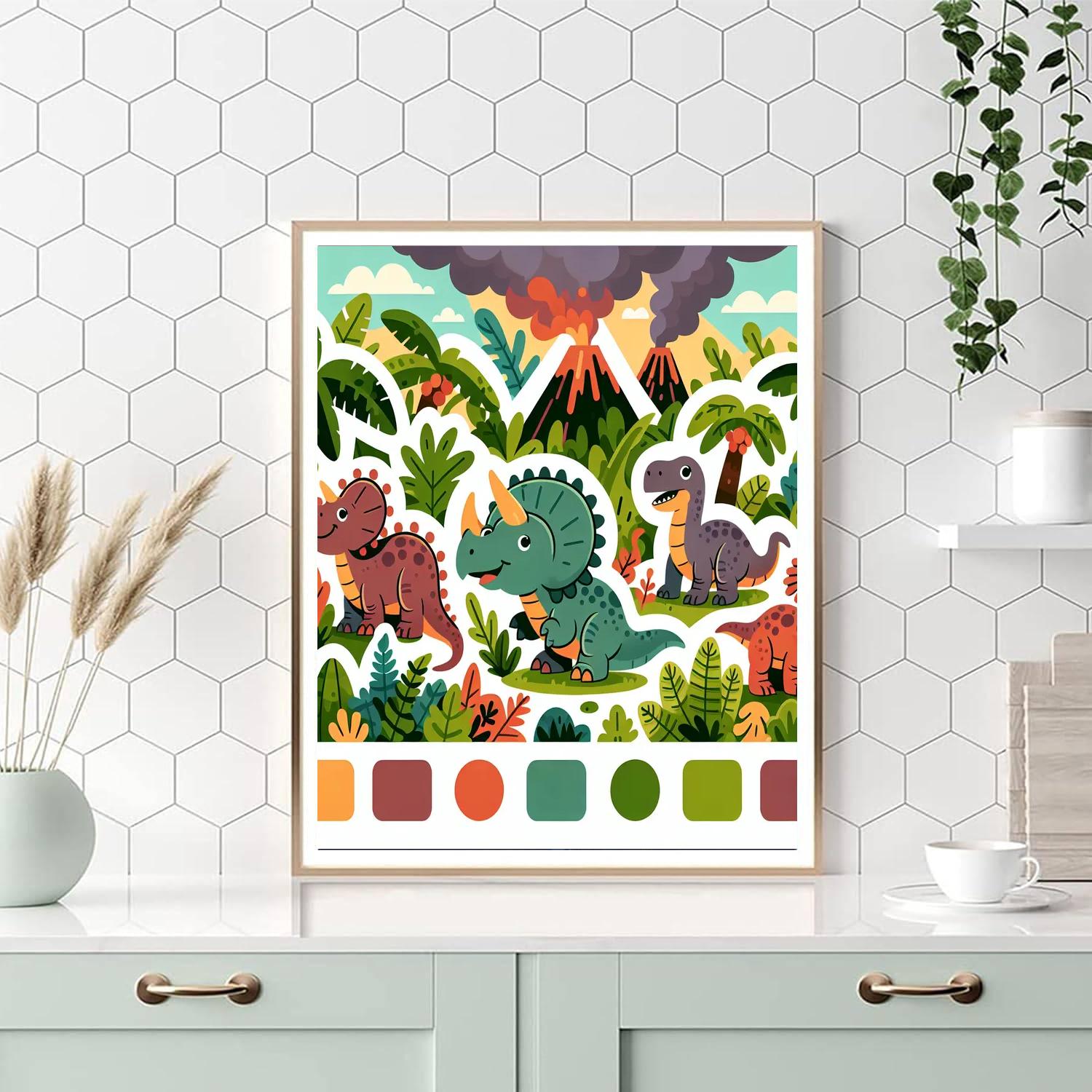 Jurassic Jungle Adventure Paint By Number