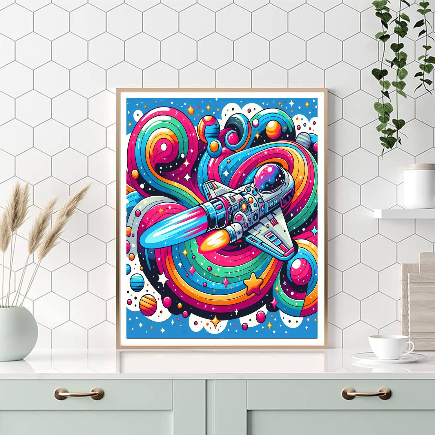 Giggle Galaxy Space Trip Paint By Color