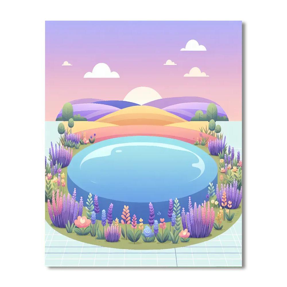 Lavender Lake Legends Paint By Numbers