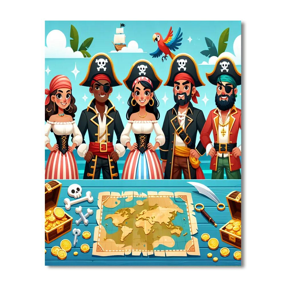 Creative Pirates Painting By Numbers Kit