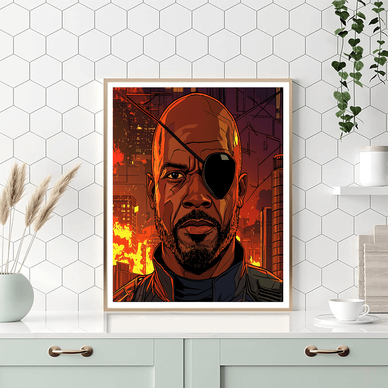 Samuel L. Jackson: The Commanding Force Of Nick Fury Painting Number Kit