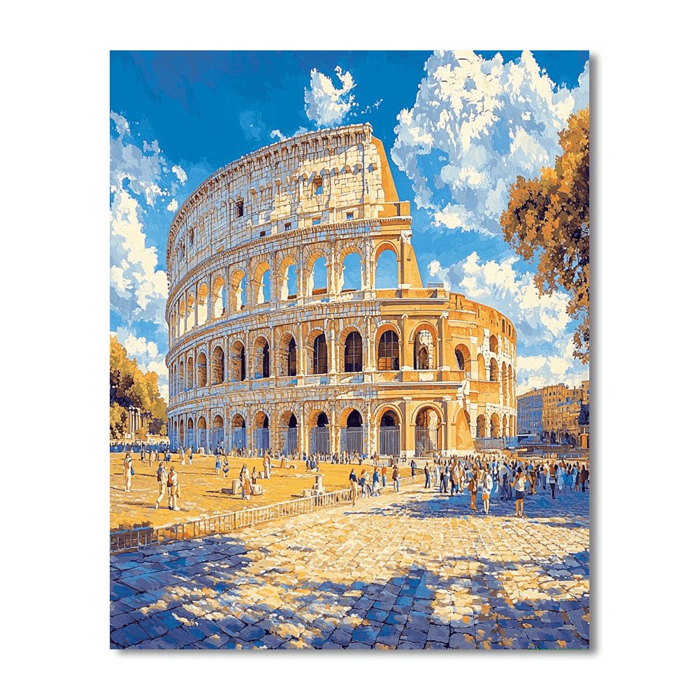 The Colosseum - Rome DIY Paint By Numbers