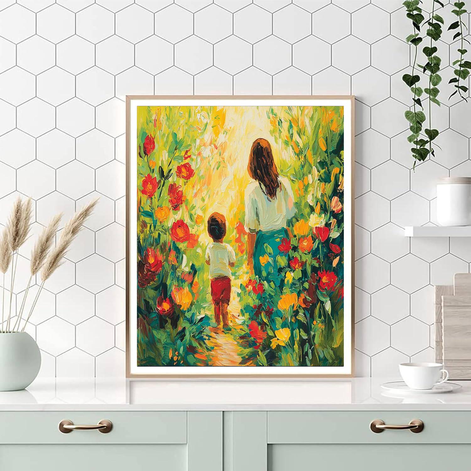 Mom's Heart Garden Painting Number Kit