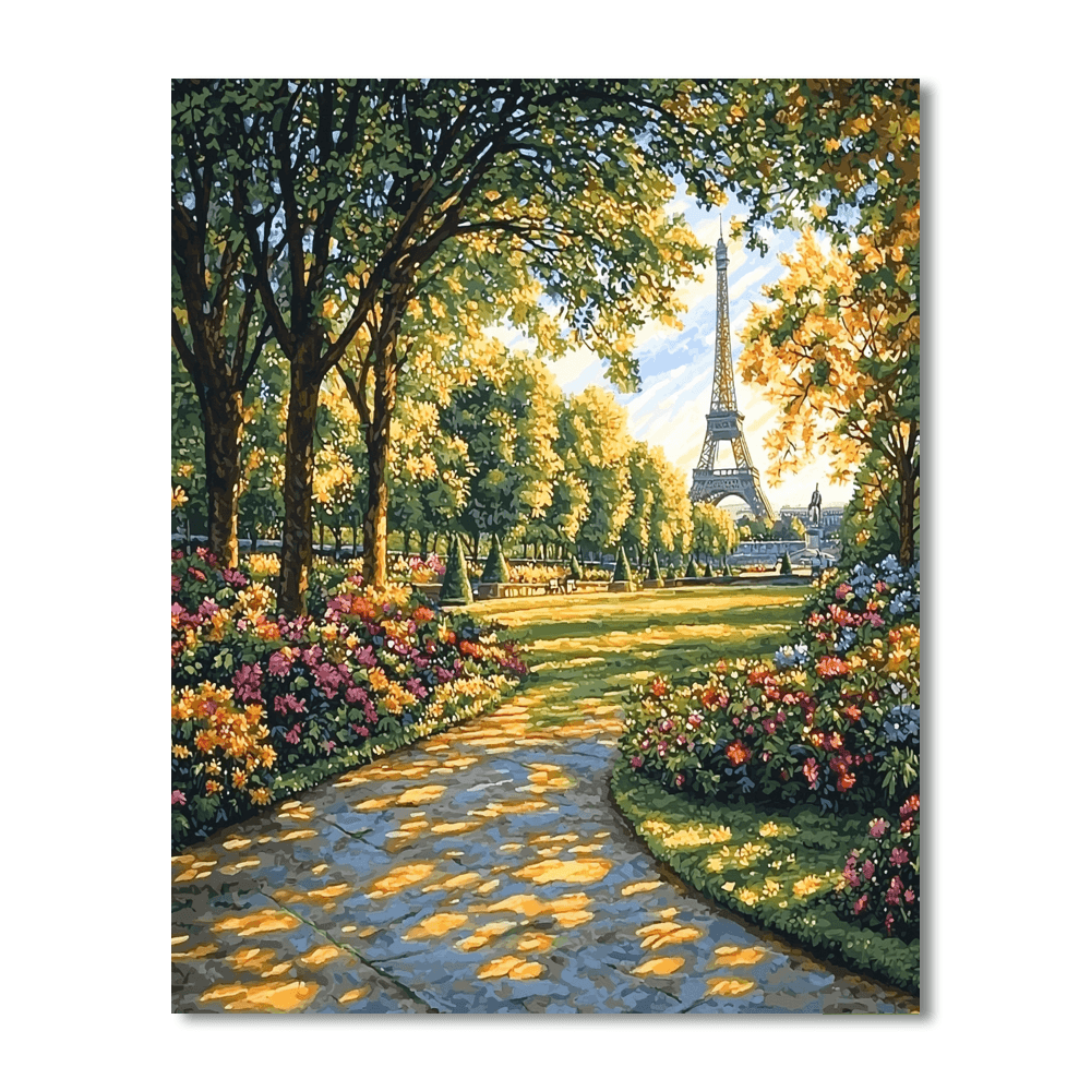 Tuileries Garden Number Painting