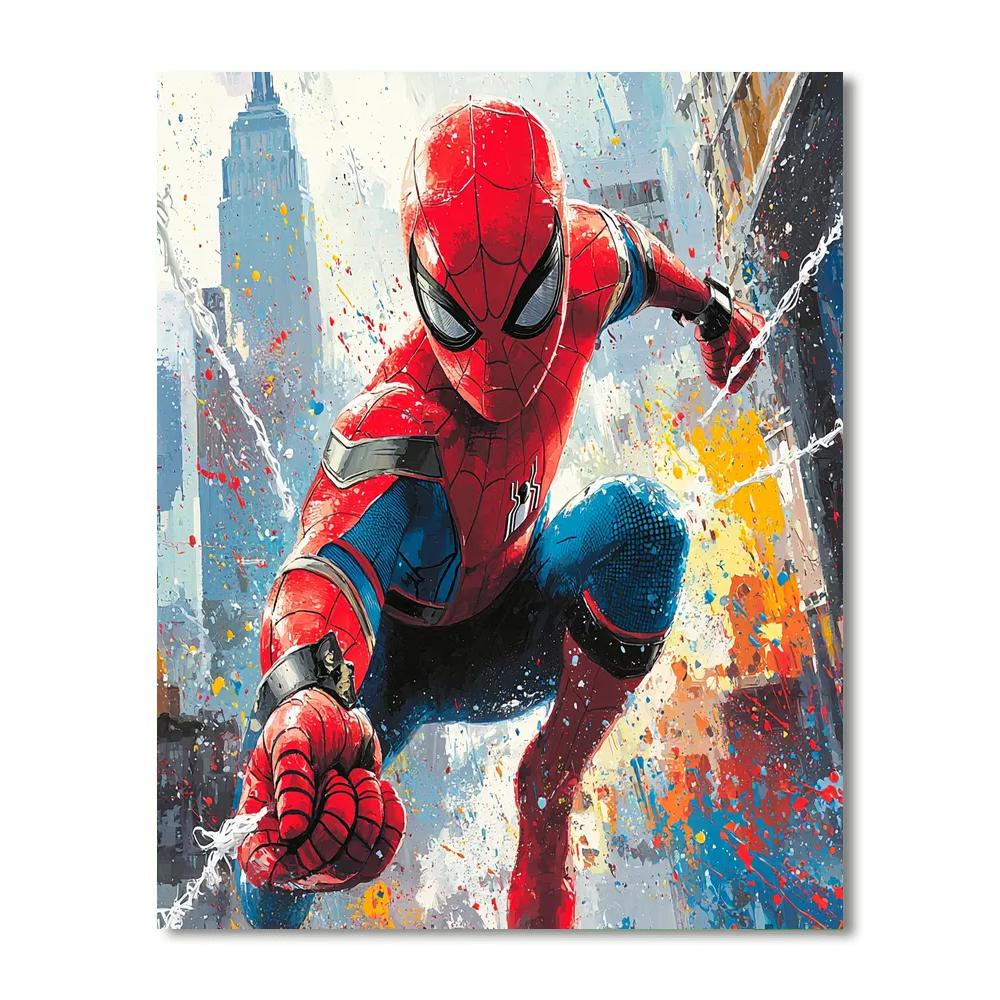 Tom Holland: Web-slinging Through The Marvel Universe Paint By Color