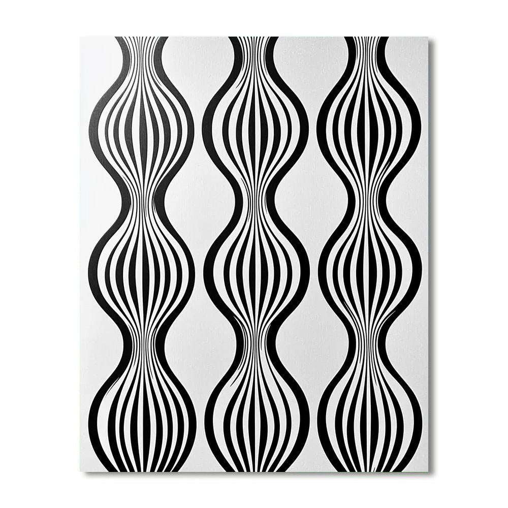 M.C. Escher Inspired Evolving Symmetry  Numbered Painting Kits