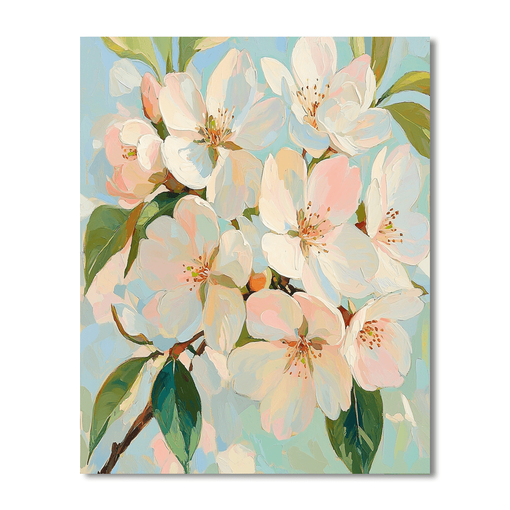 Monet Inspired Blossoming Spring  DIY Paint By Numbers