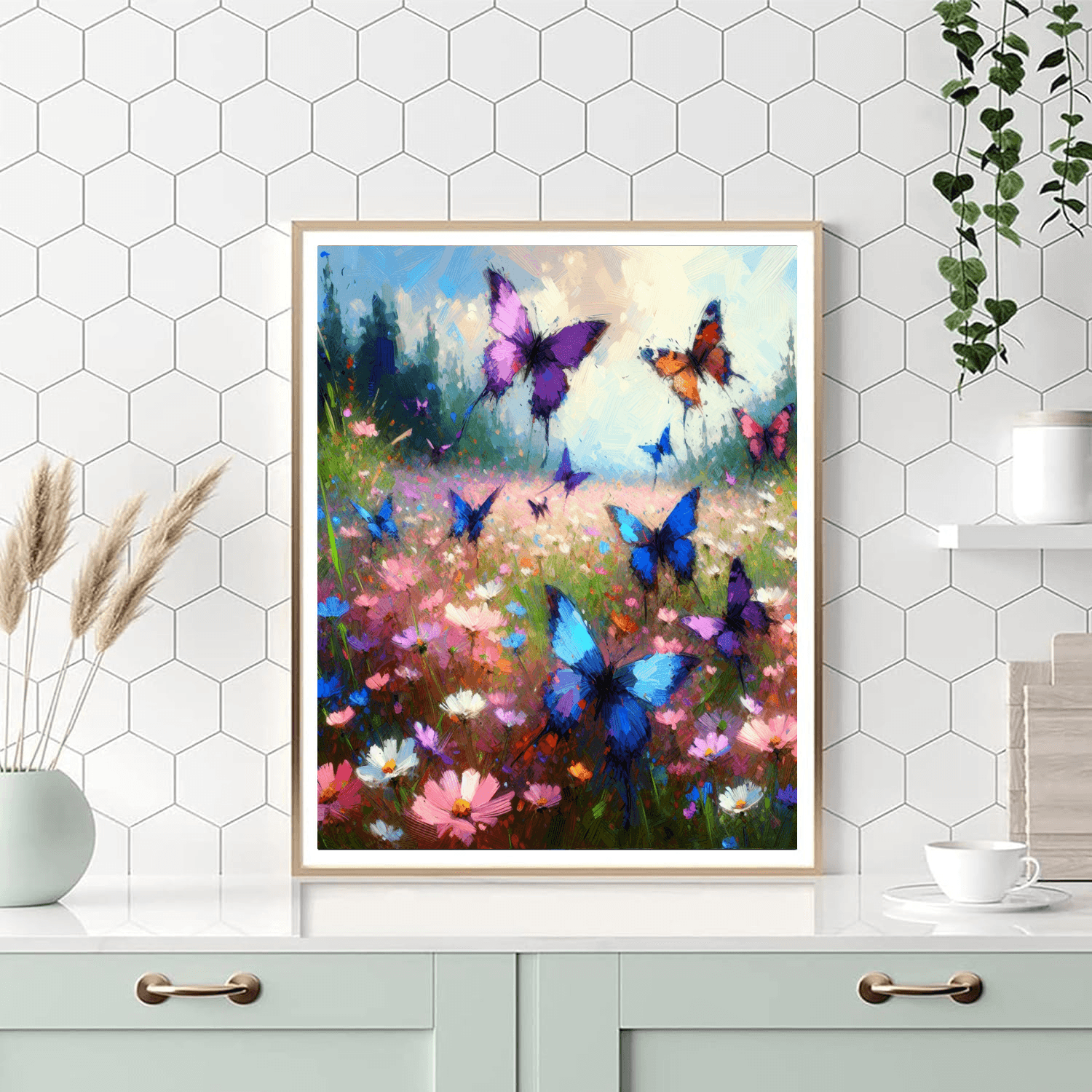 Whimsical Butterfly Journey Number Painting