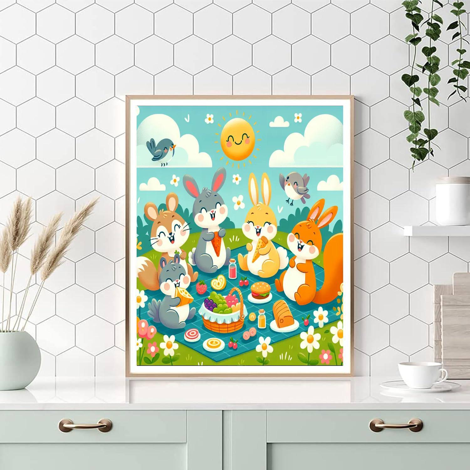 Sunny Picnic Party Paint By Numbers Kits