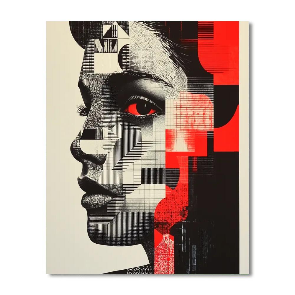 Banksy Inspired Society's Mirrors  DIY Paint By Numbers