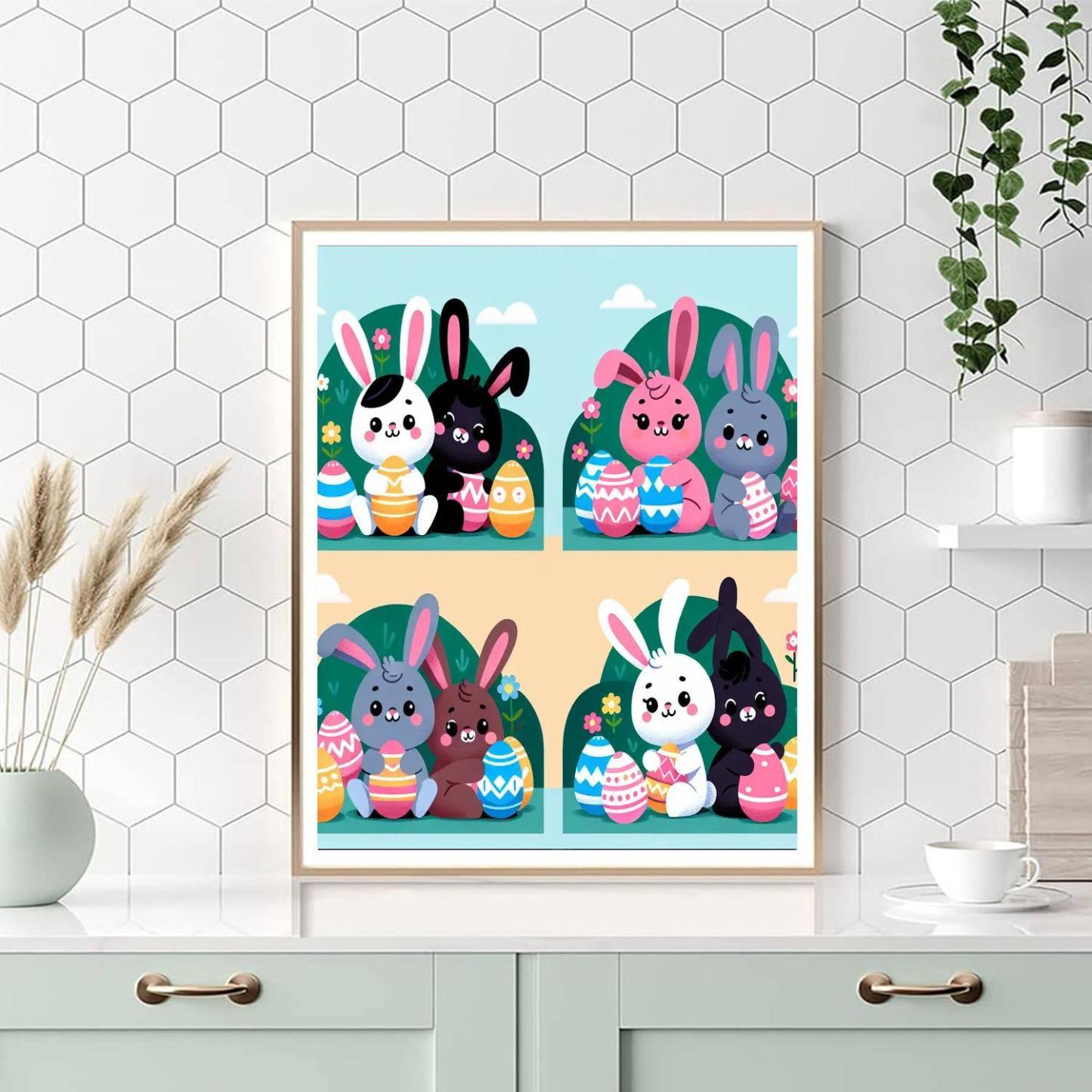 Easter Egg Hunt Painting By Numbers Kit
