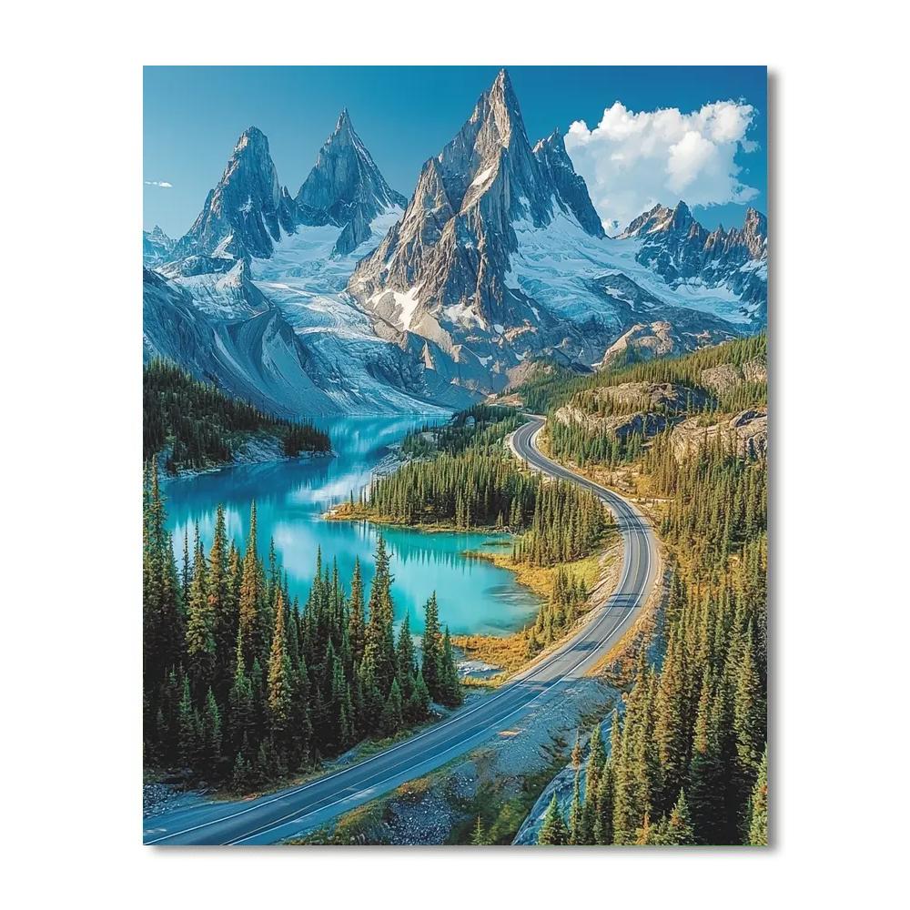 Icefields Parkway - Alberta, Canada DIY Paint By Numbers