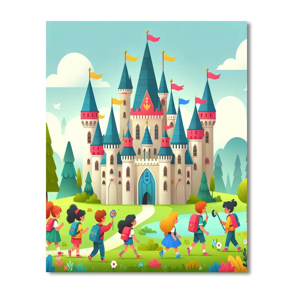 Magical Castle Journey DIY Paint By Numbers