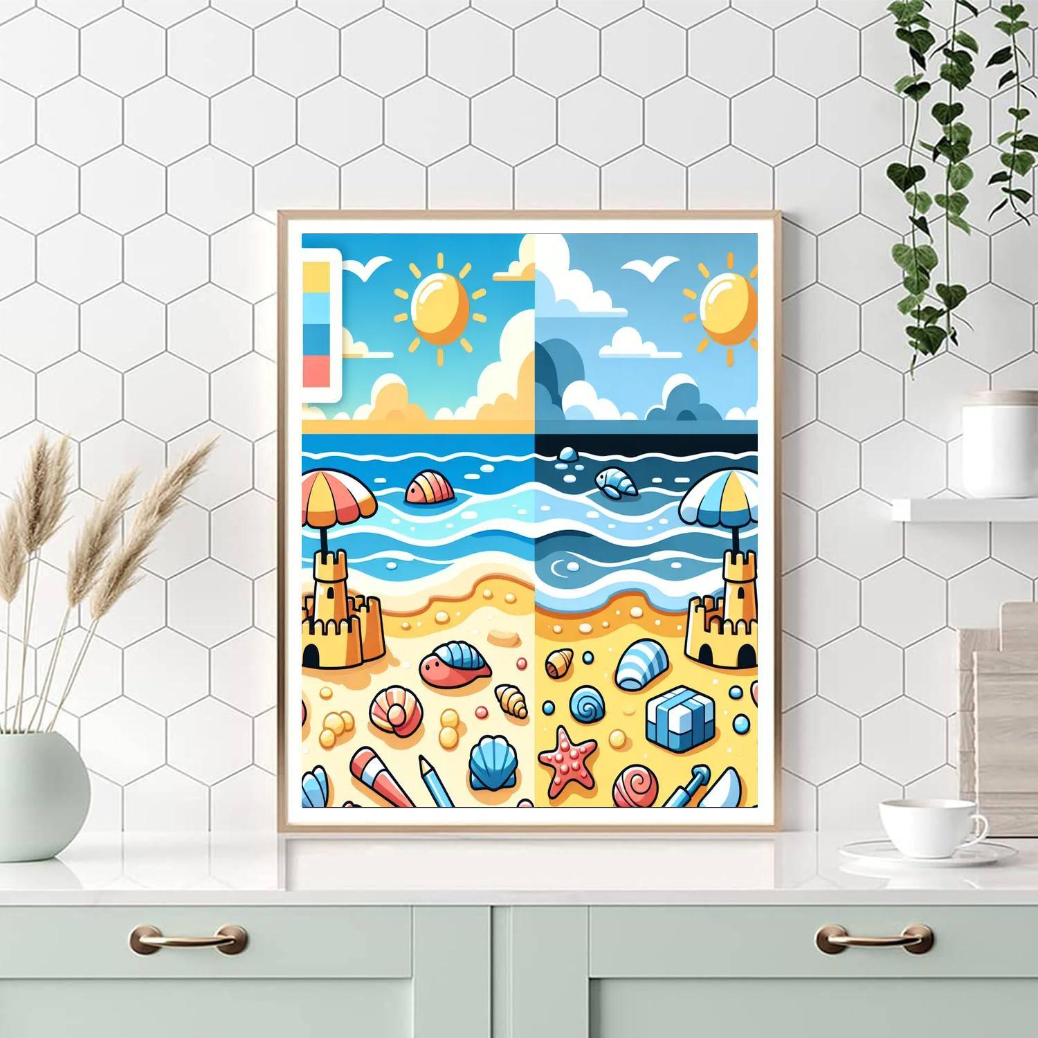 Beach Day Adventure Numbered Painting Kits